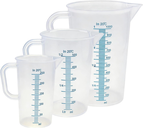 Messbecher set 3er 250 ml - messbecher,