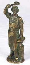 Antike Bronze Skulptur Schmied