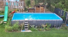 Intex Pool 732x366x132cm Komplett Set, eckig, inkl. Salzwassersystem