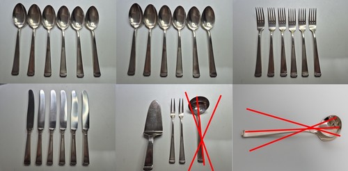Silber tafelbesteck oka modell - tafelbesteck,
