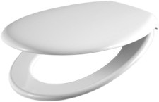 WC Sitz TOTO GERMANY Saxo 794920202, Toilettendeckel Edelstahl Befest WC-Deckel