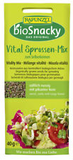 (31,02 EUR/kg) Rapunzel Vital Sprossen-Mix bioSnacky 12x40g, BIO Keimsaat