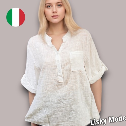 Italy bluse oversized - oversized, damen