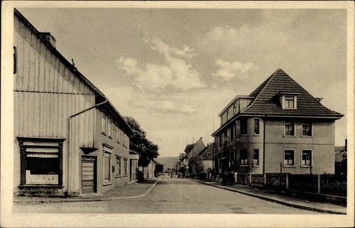Langelsheim harz blick - ak, harz,