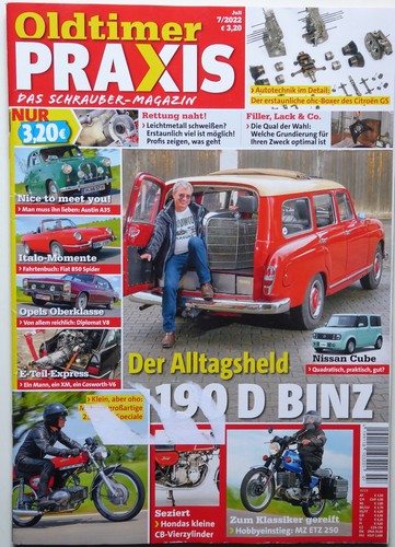 Oldtimer praxis mercedes - praxis, 7-22+mercedes