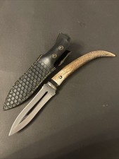 Jagdmesser mit Hirschhorn-Griff – Spear-Point – 4116 Stahl – Edles 225