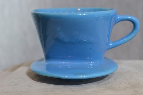 Blauer melitta kaffeefilter - blauer,