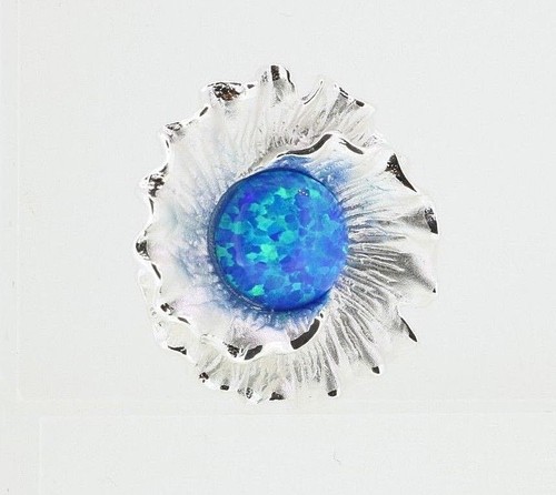 Natur blauer opal - blauer,