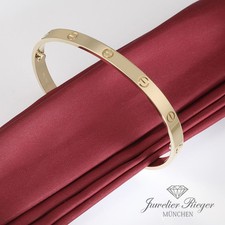 Cartier Armreif Love Gelbgold 750 Größe 18 2022 Gold Damen Herren Armband