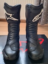 Alpinestars SMX S Sport Motorrad Stiefel Gr. 43 Racing mit Schleifer schwarz