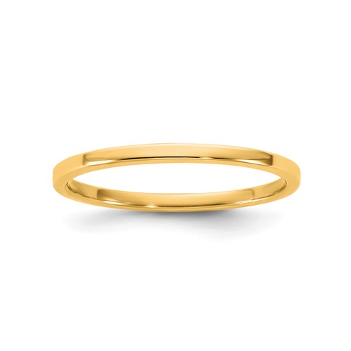 Karat gelbgold flacher - 14,