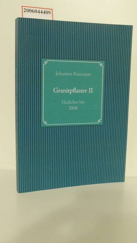 Granitpflaster gedichte - ii, :