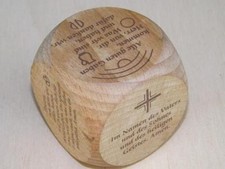 Gebetswürfel, Holz, Geschenk