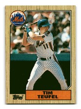 Tim Teufel 1987 Topps #158 New