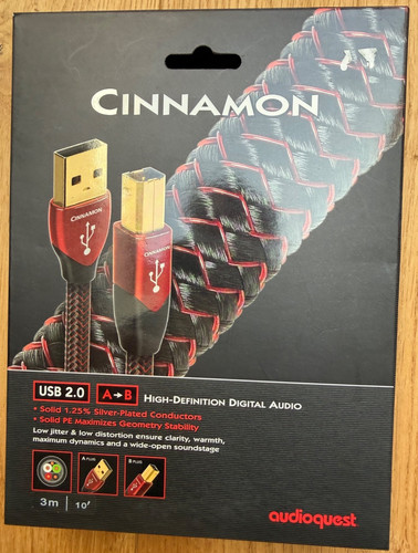 Audioquest cinnamon usb b - audioquest, a-
