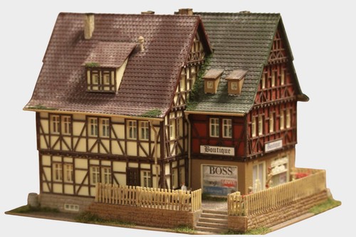 Diorama fachwerkhaus - h0,