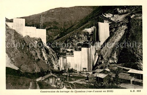 Chambon barrage 38 - barrage, isere