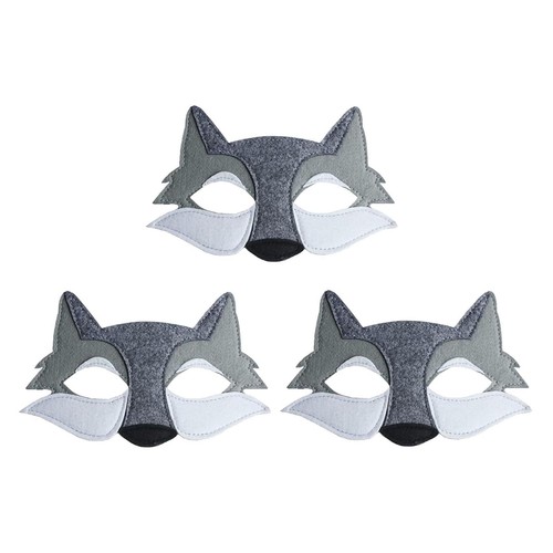 Wolf maske halloween - 3x,