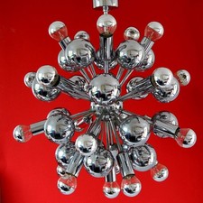 Verchromte Sputnik PENDELLEUCHTE, Cosack, 70er Jahre