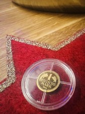 ✨Mini 1 DM Münze Gold 8,8mm