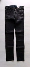 H&M Schöne Damen Skinny Jeans Gr.26/32 braun beschichtet Slim-Passform 