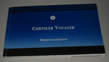 Betriebsanleitung Chrysler Voyager Bedienungsanleitung Handbuch Buch 09/1992!