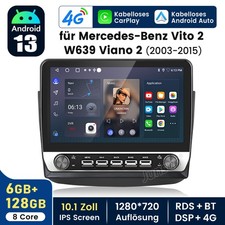 Für Mercedes Benz Vito Viano W639 2003-2015 Carplay Android13 Autoradio GPS Navi