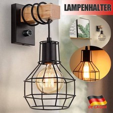 Retro Wand Lampe mit Schalter Wohn Schlaf Zimmer Flur Leuchten für E27 Dimmbar