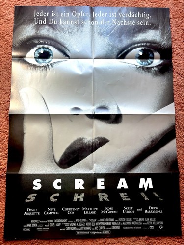 Scream kinoplakat poster - poster, a1