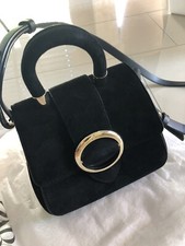 ZARA PREMIUM MINI LEDER BAG ‼️SCHWARZ VELOUR