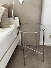 VINTAGE- DESIGN  -  Beistelltische Chrom Metall Glas  Italien 70er Jahre