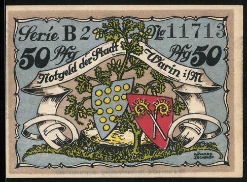 Notgeld warin 1921 - notgeld, 1921,