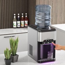 3 in 1 Eiswürfelmaschine Wasserspender Ice Maker 3 Temperatureinstellungen 