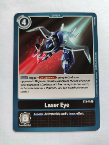 Laser eye st5 digimon card - st5-15,