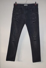 Pierre Balmain DESTROYED - Look Herren Jeanshose Gr. 31 Schwarz 98% Cotton ITALY