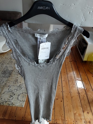 Rosamunde top neu hellgrau - l,