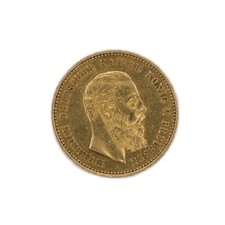 Coin Münze 10 Mark 1888 Friedrich Deutscher Kaiser König von Preusen 900 Gold