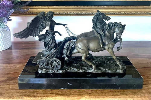 Bronzeskulptur siegesgöttin - bronzeskulptur,