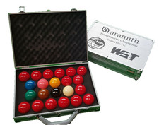Snooker Tisch Bälle Aramith SuperPro 1G Weltmeisterschaft Mit Aluminium Koffer