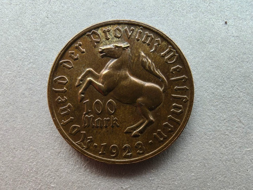 100 mark 1923 westfalen - ​100,