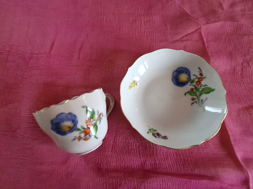 Meissen porzellan moccatasse - meissen,