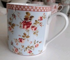 Hutschenreuther Laura Ashley Luisa  Kaffeetasse Tasse Porzellan Rosen blau weiß