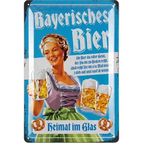 Blechschilder retro bier bar - retro,