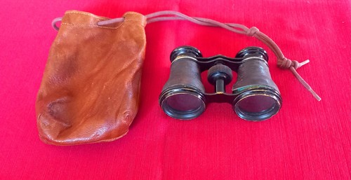 Antik altes fernglas mit - antik,