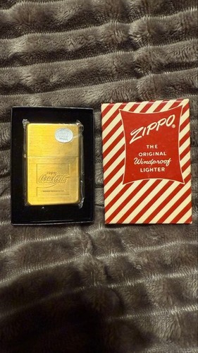 Zippo coca cola gold feuerzeug - coca-cola,