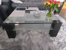 Couchtisch  ,Modern und Zeitlos,zwei Glasplatten 100 x 100 x 40 cm