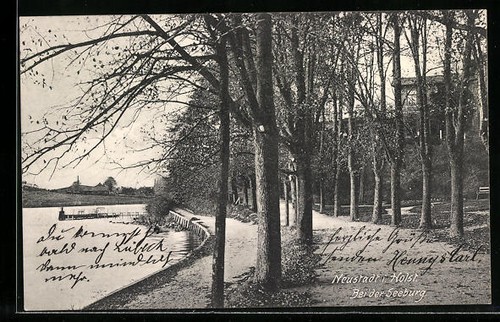 Ansichtskarte neustadt partie - ansichtskarte, neustadt,