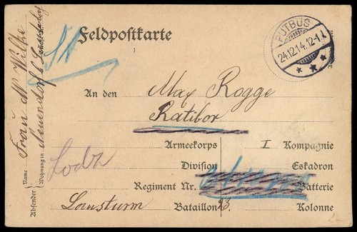 Feldpost wk postkarte - feldpost, 1.