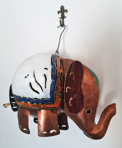 Dekofigur elefant metall - dekofigur,