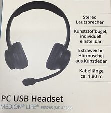 Medion PC USB Headset Medion Life E83265 Kopfhörer 